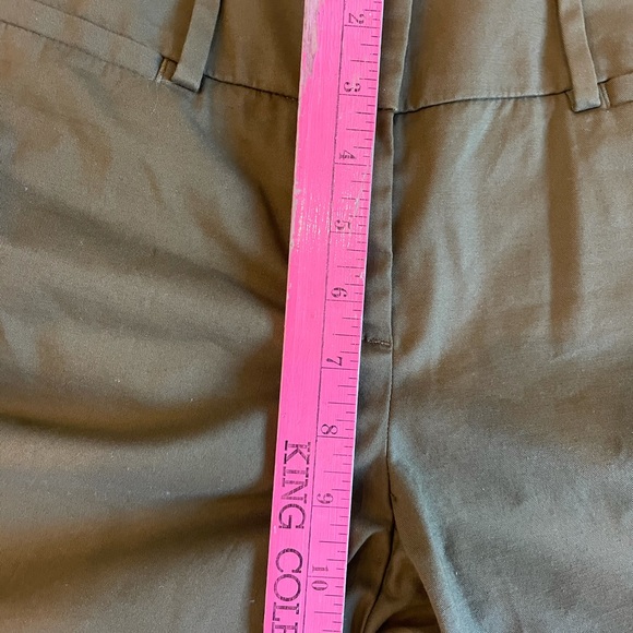 ANN TAYLOR Factory Olive Green Ankle Pants Size 0 - Picture 7 of 8